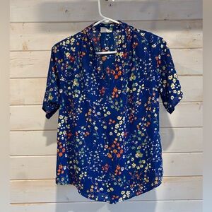 Sienna Sky | Royal Blue Floral Blouse